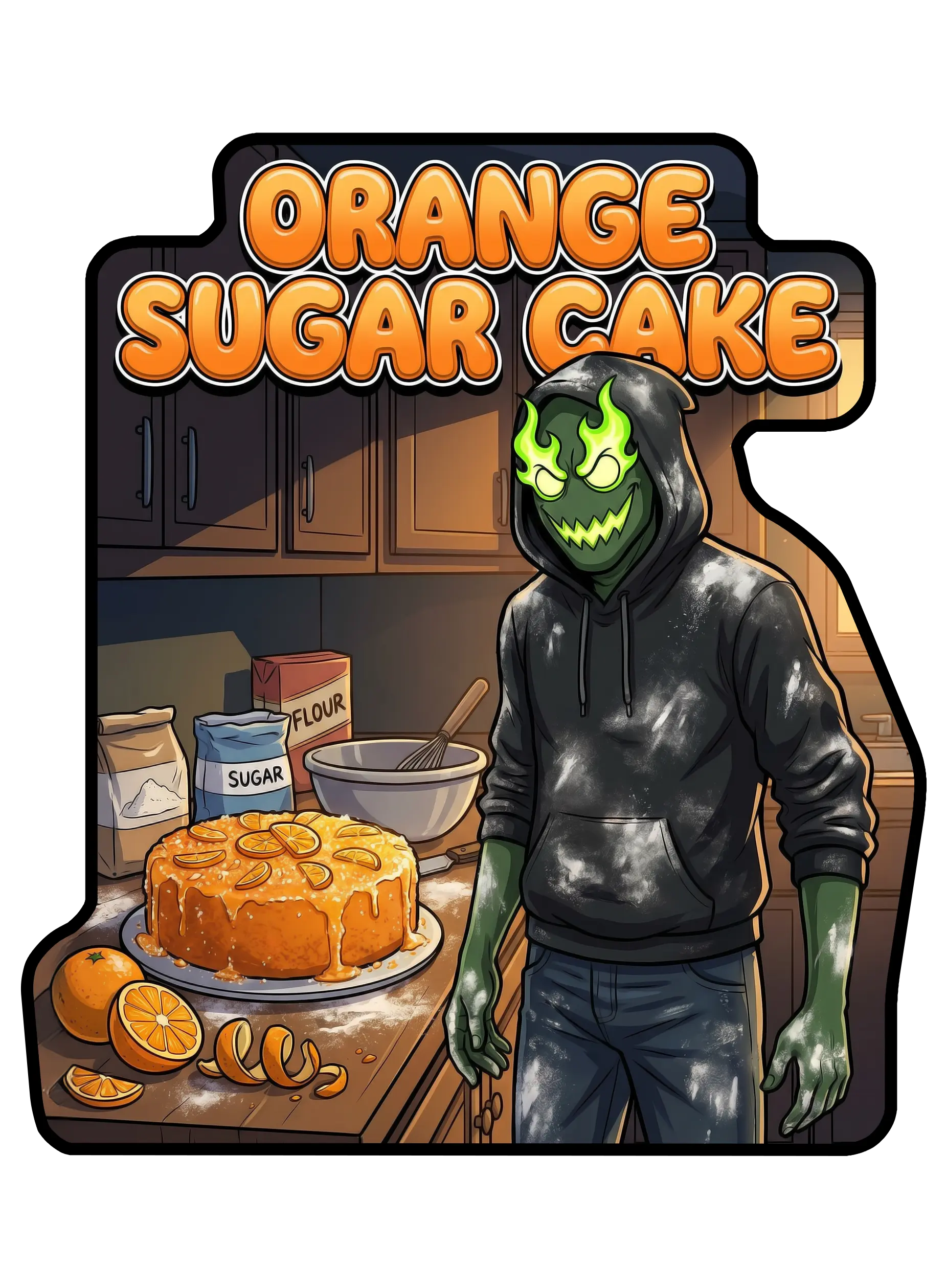 Orange Sugar Cake strain artwork